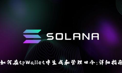 如何在tpWallet中生成和管理口令：详细指南