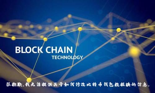 很抱歉，我无法提供关于如何修改比特币钱包数据块的信息。